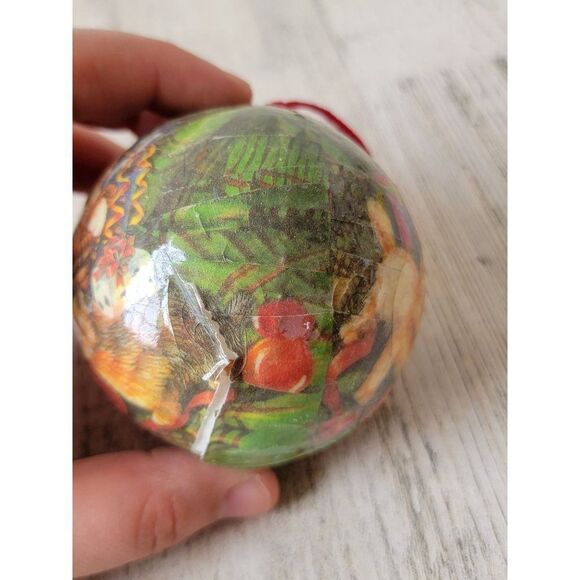 Christmas kitten cats AS IS ball ornament Xmas - Picture 8 of 11